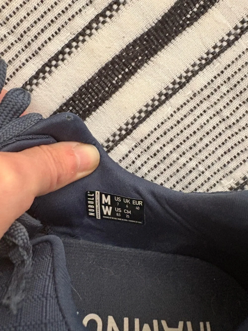 NOBULL Navy Athletic Trainers with Gum Accents - Picture 4 of 5